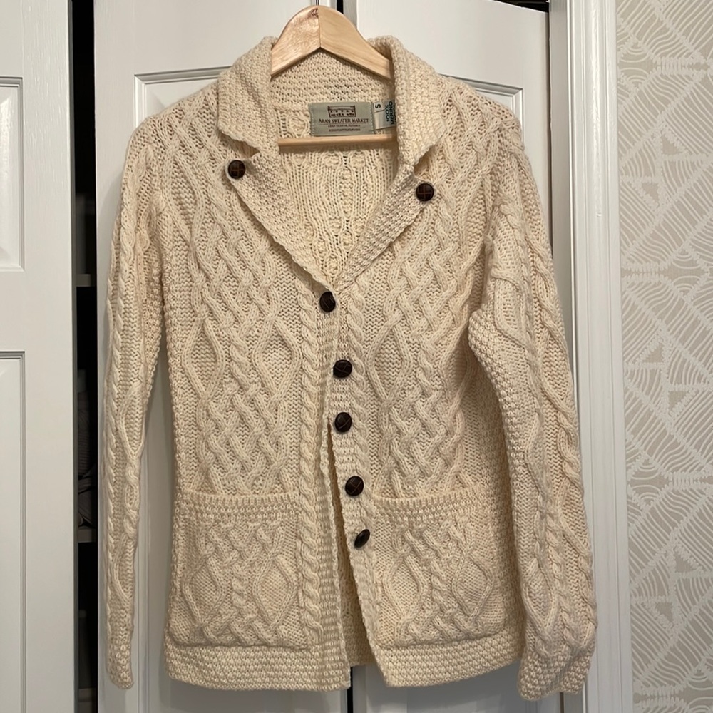 Aran Fisherman’s cardigan